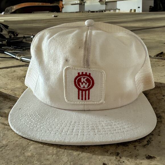 Vintage Kenworth Patch Snapback Hat Trucker Meshback Semi Tractor K-Brand - Picture 1 of 9